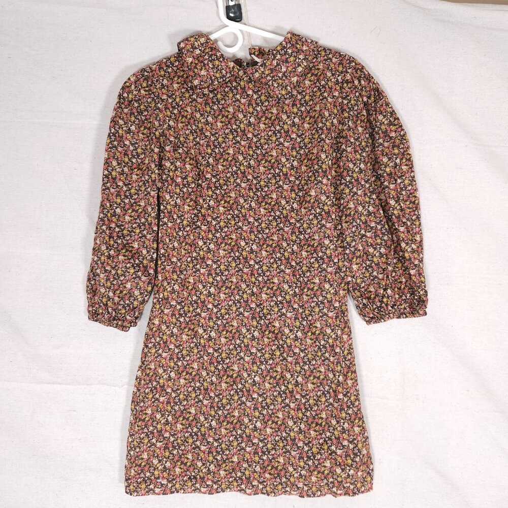Free People Making Plans Floral Mini Dress Womens 8 Keyhole Cottagecore Boho